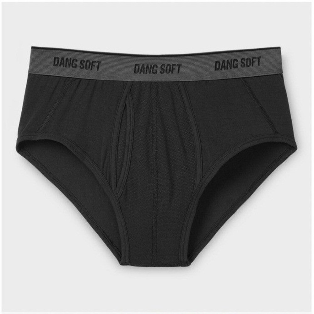 NEW Duluth Trading Co Mens Dang Soft Briefs Black Tencel‎ Modal Mesh Large